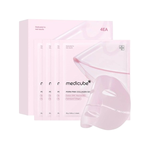 Medicube PDRN Pink Collagen Gel Mask set (28g,x 4 sheets)
