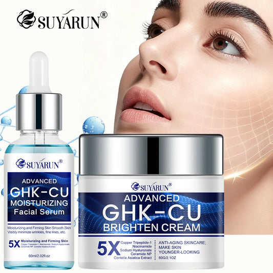SUYARUN GHK-CU Cream & Serum - Anti-Aging Facial Moisturizer.